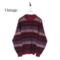 VINTAGE 3D KNITTED SWEATER/M | Vintage.City ヴィンテージ 古着