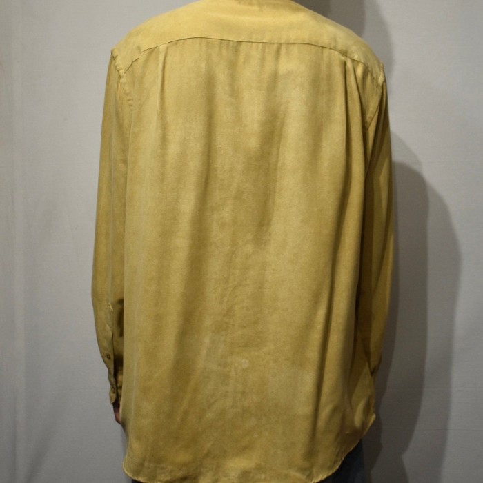 Old Stand Collar Fake Suede Shirt | Vintage.City 빈티지숍, 빈티지 코디 정보