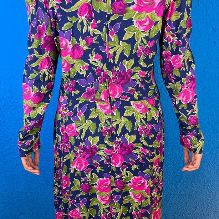 90s Pink Flower Pattern Dress | Vintage.City 빈티지숍, 빈티지 코디 정보
