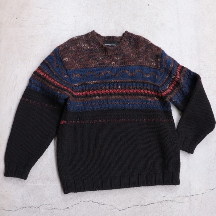 Vintage border design knit | Vintage.City 古着屋、古着コーデ情報を発信