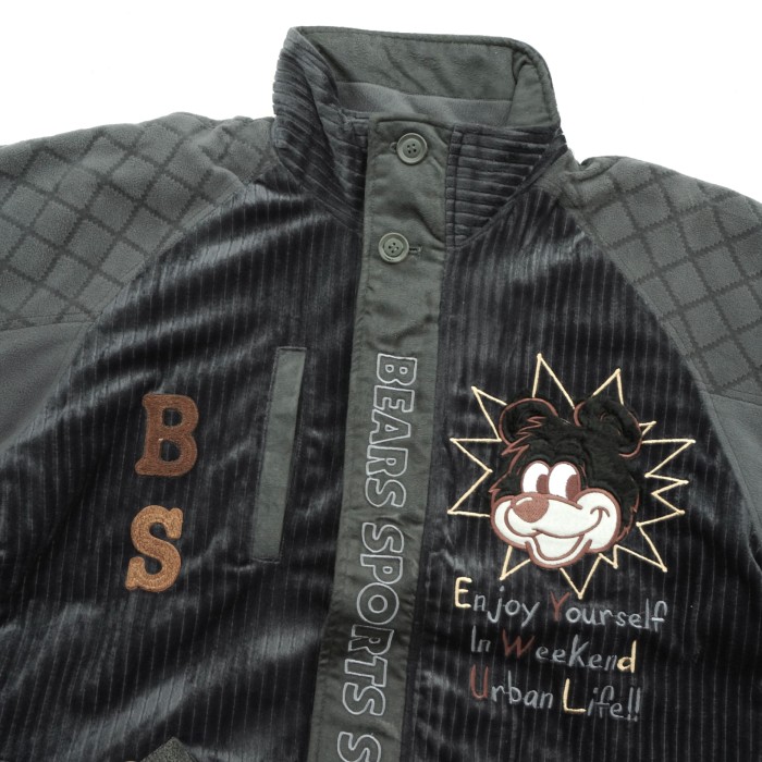 FINZIONE ベア 熊 刺繍 ラグランジャケット | Vintage.City 古着屋、古着コーデ情報を発信