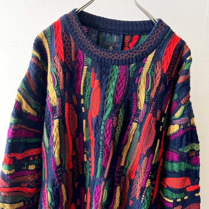 90's Limnos 3D Design Knit Sweater | Vintage.City Vintage Shops, Vintage Fashion Trends