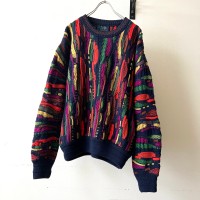90's Limnos 3D Design Knit Sweater | Vintage.City ヴィンテージ 古着