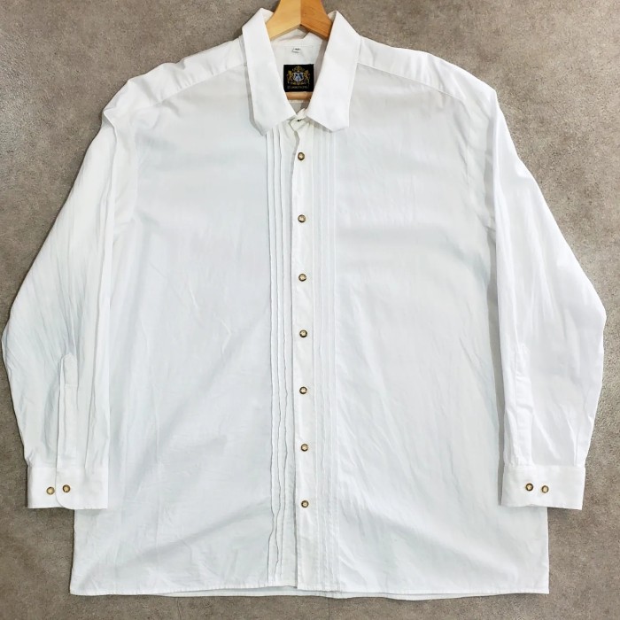 hammerschmid チロリアンシャツ 長袖白 Tyrolean shirt | Vintage.City 빈티지숍, 빈티지 코디 정보