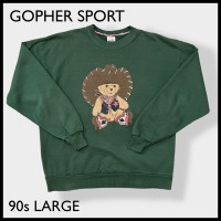 【GOPHER】90s USA製 カウボーイ クマ プリント スウェット 古着 | Vintage.City ヴィンテージ 古着