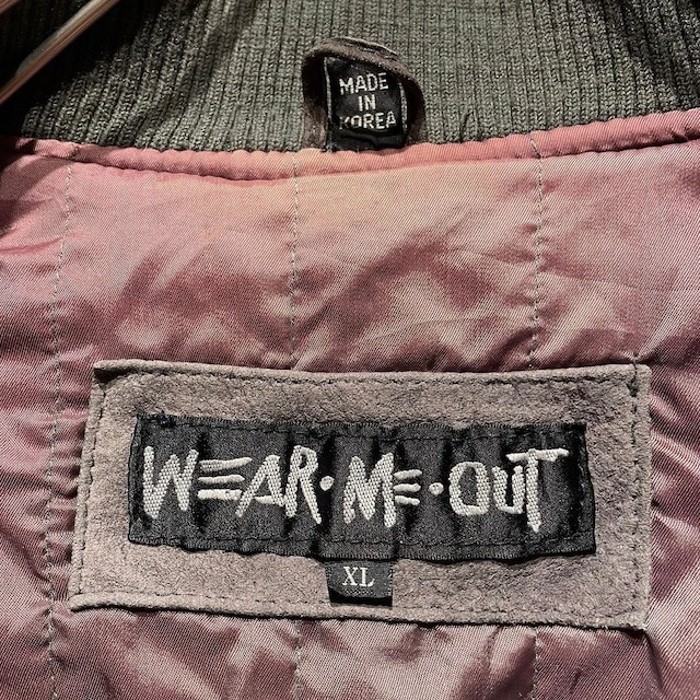 "WEAR ME OUT" Padded Suede Jacket | Vintage.City 古着屋、古着コーデ情報を発信