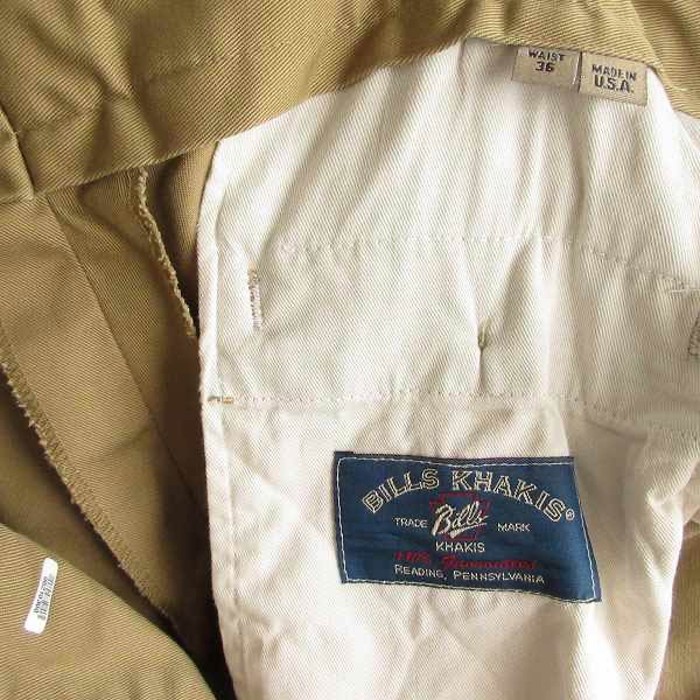 USA製 BILLS KHAKIS チノパン M1 ブリティッシュカーキ W36 | Vintage.City 古着屋、古着コーデ情報を発信