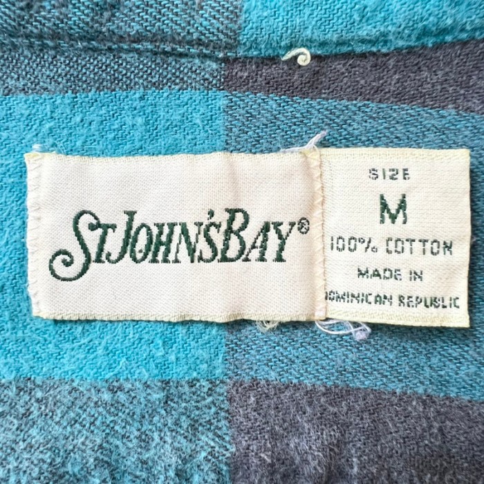 90s ST JOHN'S BAY ブロック チェック 長袖 ヘビー ネルシャツ | Vintage.City ヴィンテージ 古着