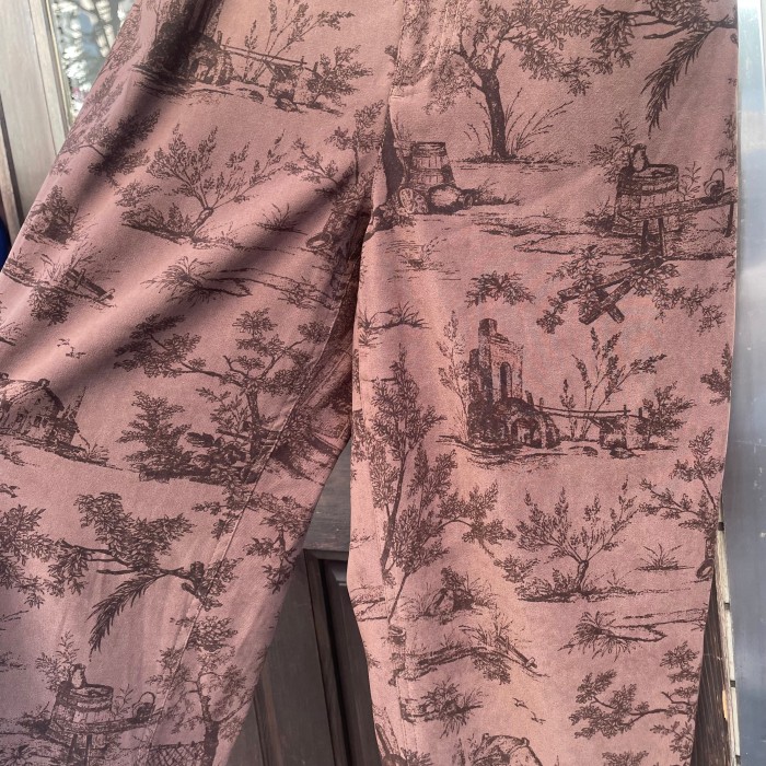 Brown country pattern pants | Vintage.City 古着屋、古着コーデ情報を発信