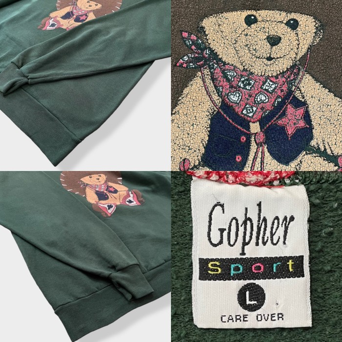 【GOPHER】90s USA製 カウボーイ クマ プリント スウェット 古着 | Vintage.City Vintage Shops, Vintage Fashion Trends