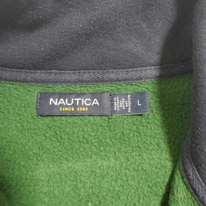 【703】Nautica ハーフジップスウェット グリーン Lサイズ | Vintage.City 빈티지숍, 빈티지 코디 정보