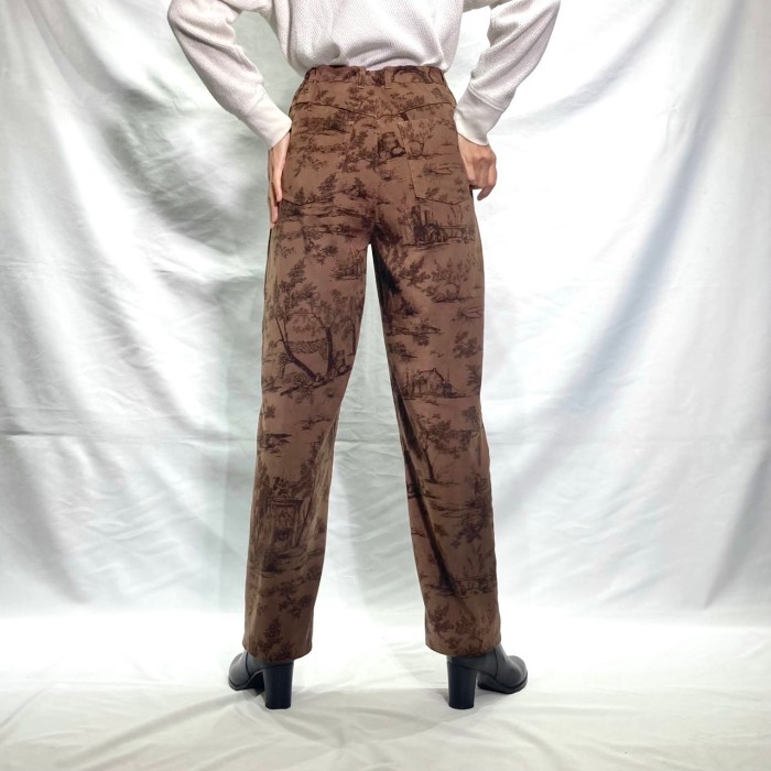 Brown country pattern pants | Vintage.City 빈티지숍, 빈티지 코디 정보