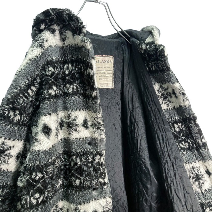 80s ALASKA hooded boa fleece jacket | Vintage.City 빈티지숍, 빈티지 코디 정보