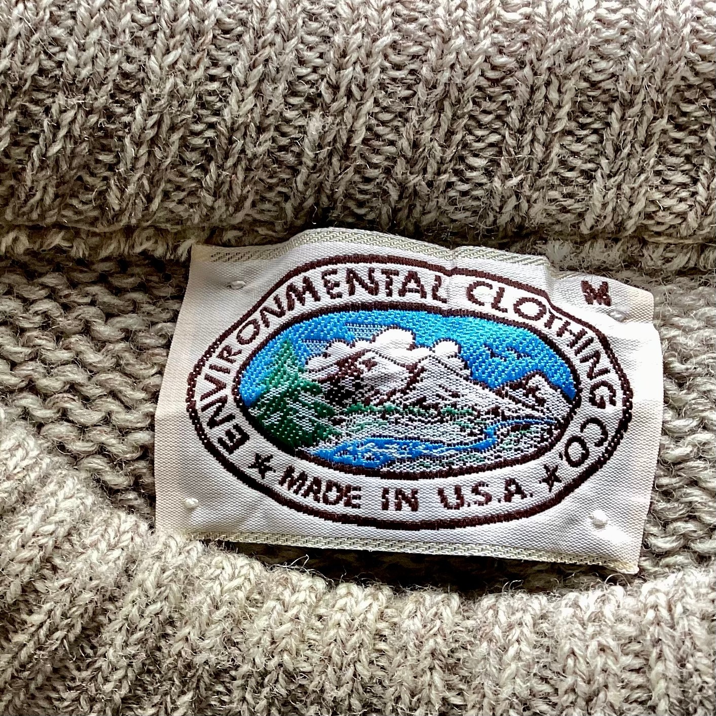 USA製　アーガイル柄ニットセーター