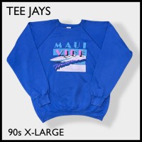【TEE JAYS】80s USA製 プリント スウェット ラグラン XL 古着 | Vintage.City ヴィンテージ 古着