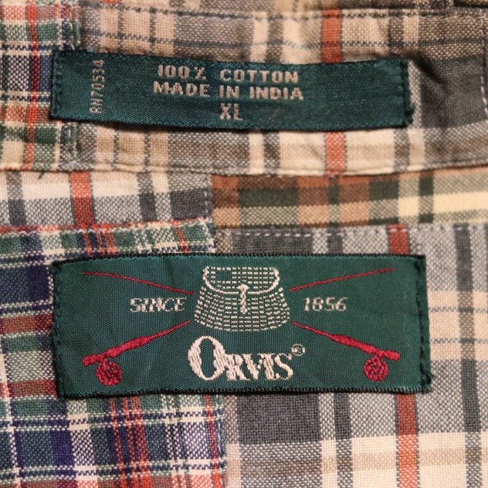 90s ORVIS パッチワークシャツ | Vintage.City ヴィンテージ 古着
