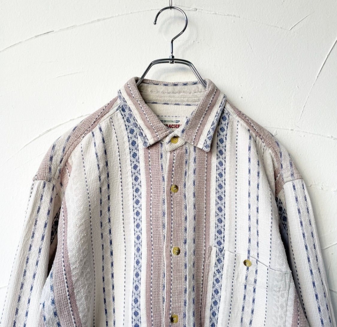 Patterned shirt 織り柄 シャツ