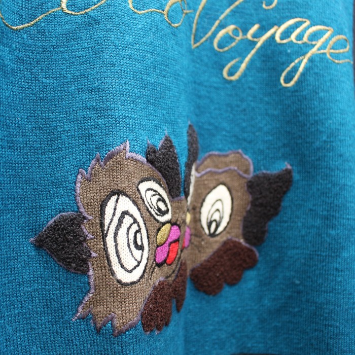 RETRO VINTAGE レトロ古着刺繍デザインオーバーニット | Vintage.City 빈티지숍, 빈티지 코디 정보