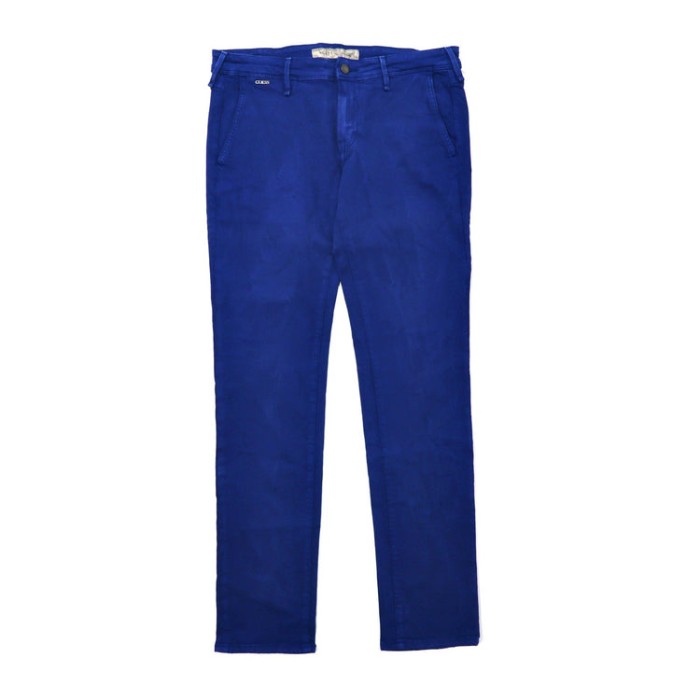 GUESS スキニーパンツ 32 ブルー デニム ロゴ | Vintage.City 古着屋、古着コーデ情報を発信