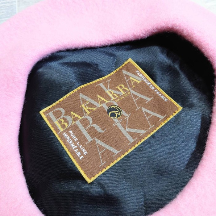 BAKARRA フランス製 ウール ベレー帽 ピンク 帽子 | Vintage.City ヴィンテージ 古着