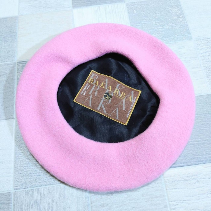 BAKARRA フランス製 ウール ベレー帽 ピンク 帽子 | Vintage.City ヴィンテージ 古着