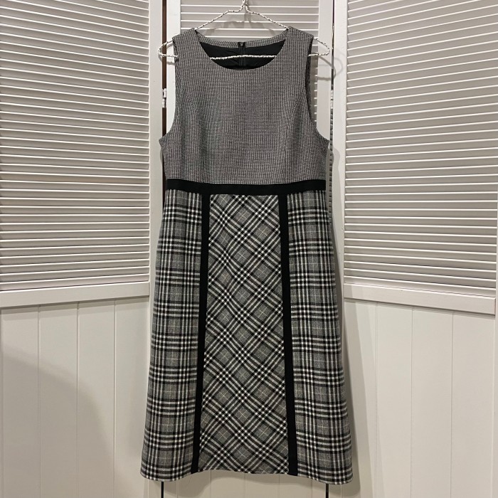 switching plaid jumper skirt | Vintage.City ヴィンテージ 古着