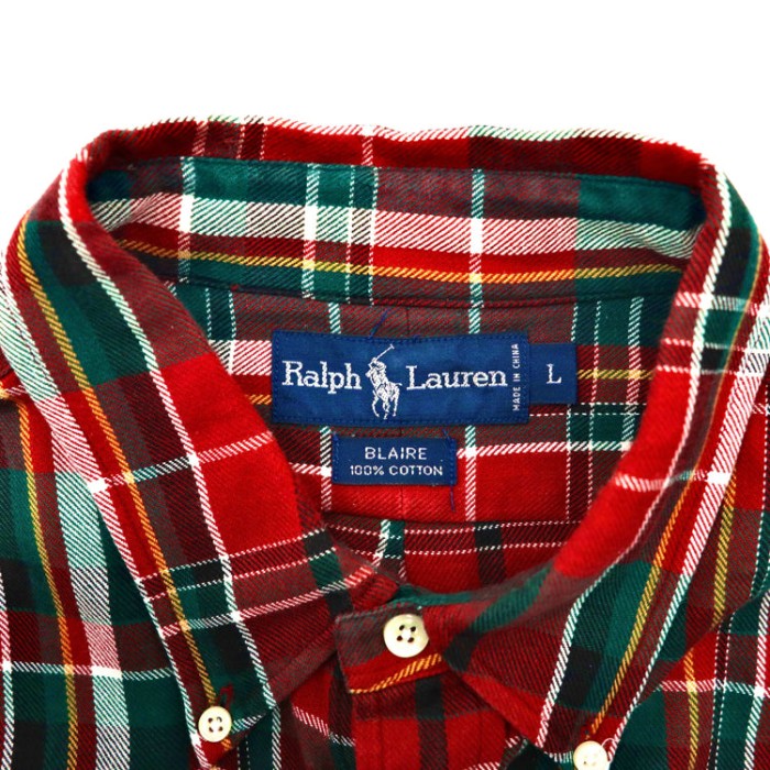 RALPH LAUREN フランネル ボタンダウンシャツ スモールポニー | Vintage.City 古着屋、古着コーデ情報を発信