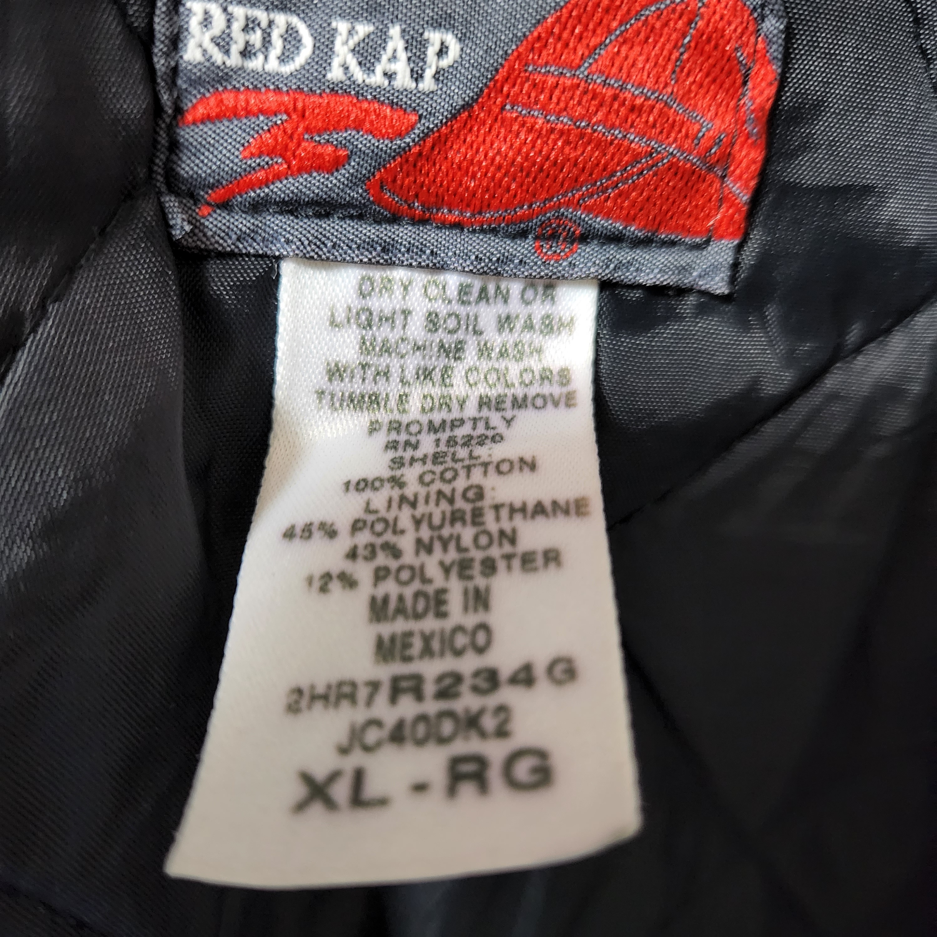 RED KAP レッドキャップ デニムスタジャン キルティング サイズ XL