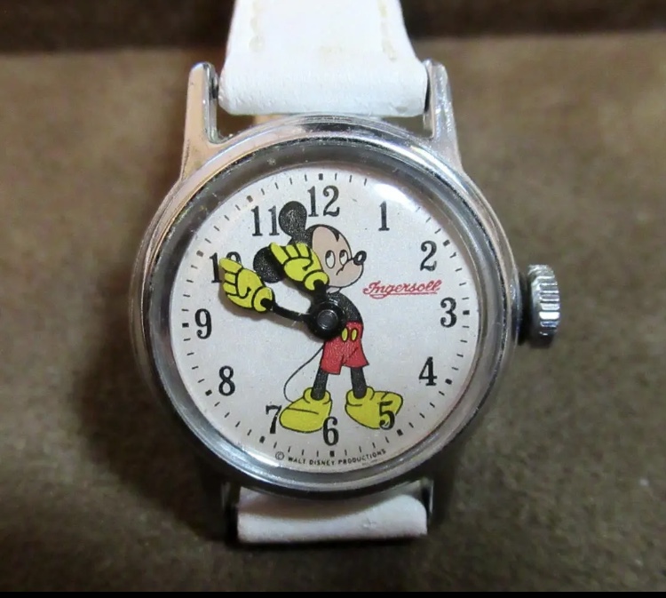 ジャンク1950年代Ingersollインガソール ミッキーマウス時計レディース 