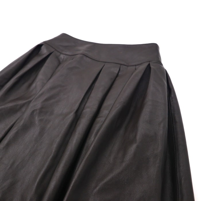 YH.KIM レザースカート 25 ブラウン イタリアンラムレザー | Vintage.City ヴィンテージ 古着