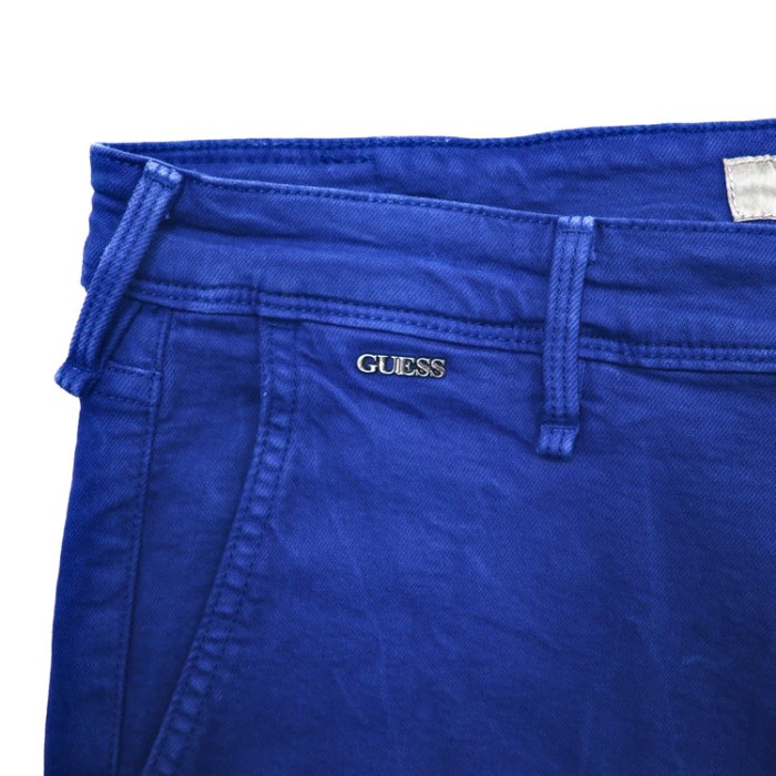 GUESS スキニーパンツ 32 ブルー デニム ロゴ | Vintage.City 古着屋、古着コーデ情報を発信