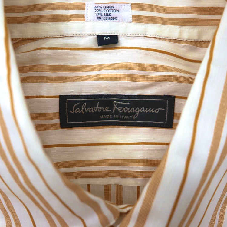 SALVATORE FERRAGAMO ドレスシャツ シルク混 未使用品