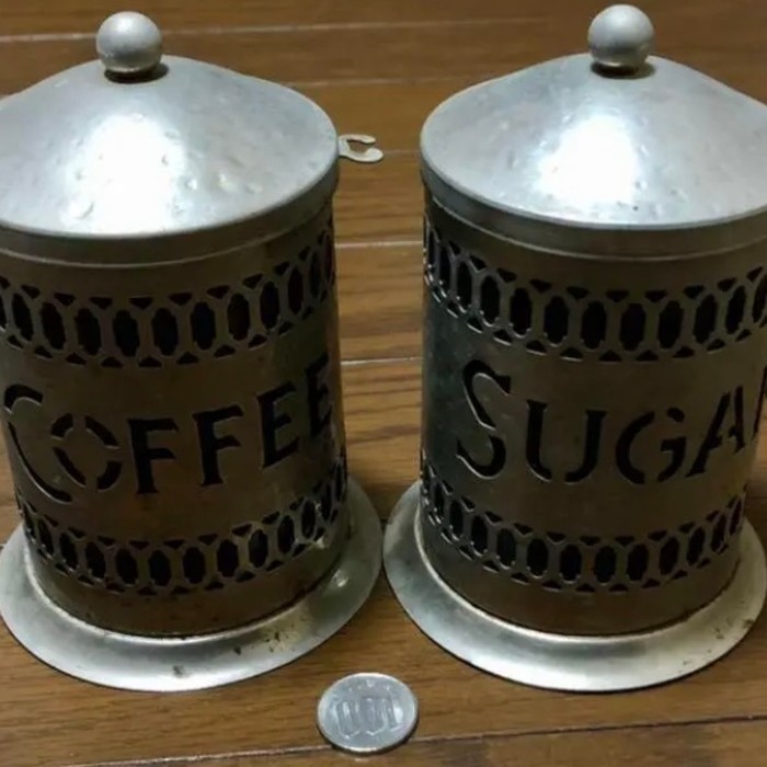 アンティーク　シュガー&コーヒー・ポット　カフェのディスプレイなんかにどうぞ | Vintage.City 빈티지숍, 빈티지 코디 정보