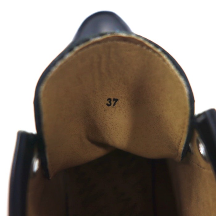 MANEBU レザーハイカットスニーカー 24CM ブラック レザー | Vintage.City 古着屋、古着コーデ情報を発信