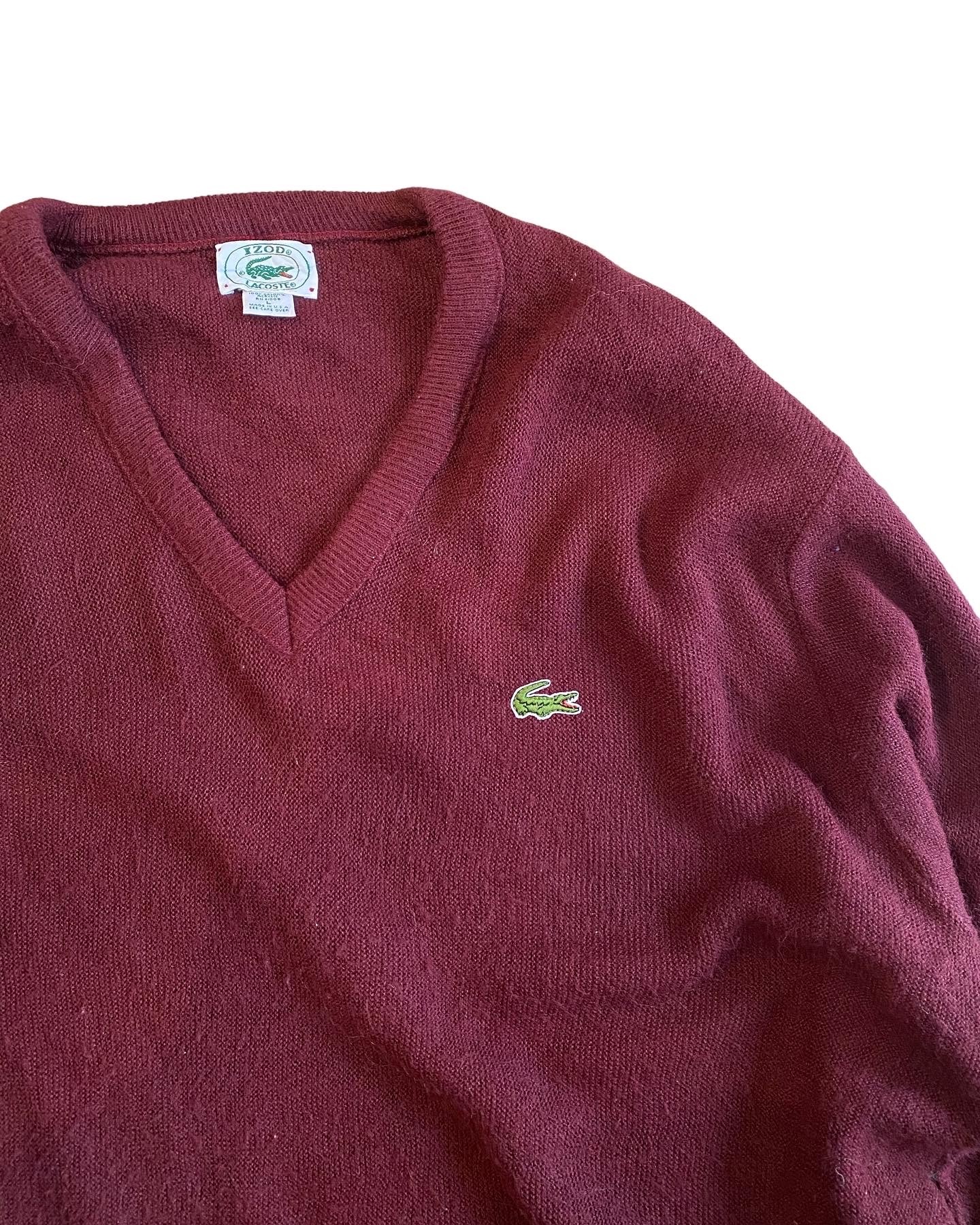 80's〜90's IZOD LACOSTE sweater USA製