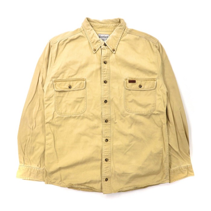 CARHARTT ワークシャツ 2XL ベージュ ボタンダウン ビッグサイズ | Vintage.City ヴィンテージ 古着