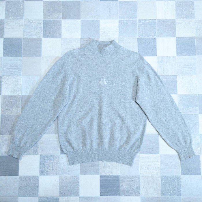 GIANNI VALENTINO カシミア100% ロゴ 刺繍 ニット セーター | Vintage.City ヴィンテージ 古着