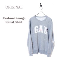 ORIGINAL GRUNGE CUSTOM SWEAT SHIRT/GAP/L | Vintage.City 빈티지숍, 빈티지 코디 정보