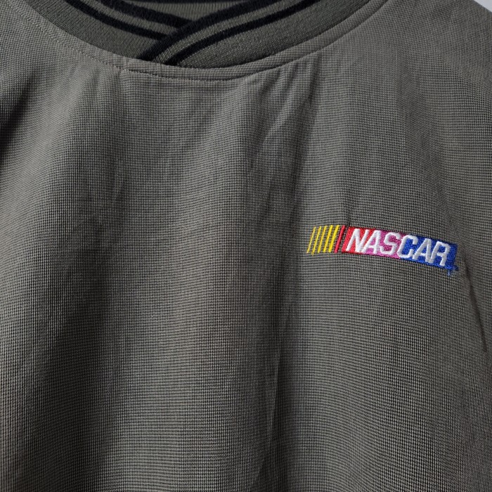 NASCAR デザイン　ウォームアップ プルオーバー　リブライン　グレー　XL | Vintage.City 古着屋、古着コーデ情報を発信