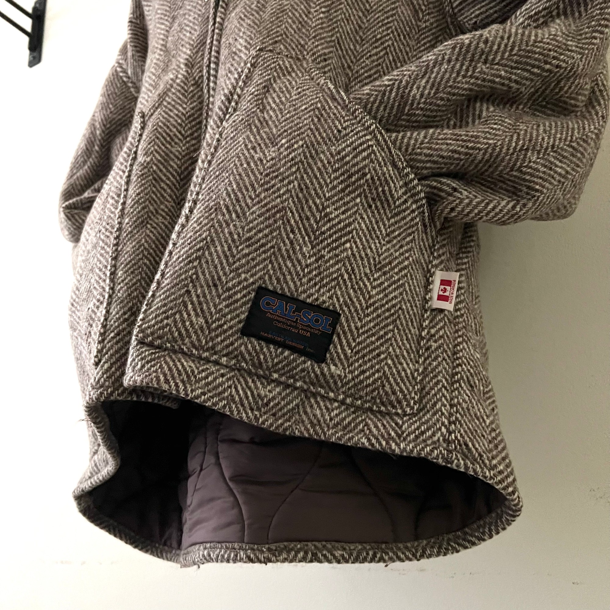 Vintage Tweed Quilting Big Pocket JKT
