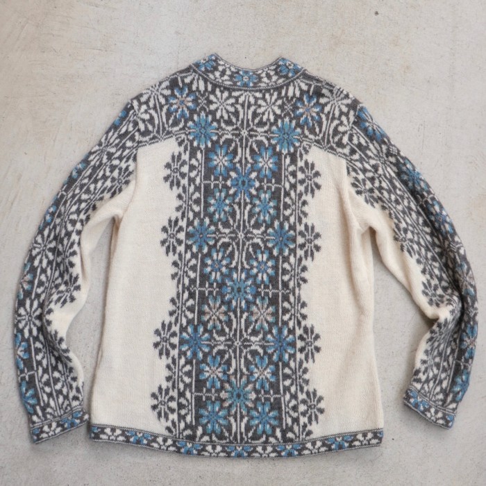 Vintage alpaca full zip pattern knit | Vintage.City ヴィンテージ 古着