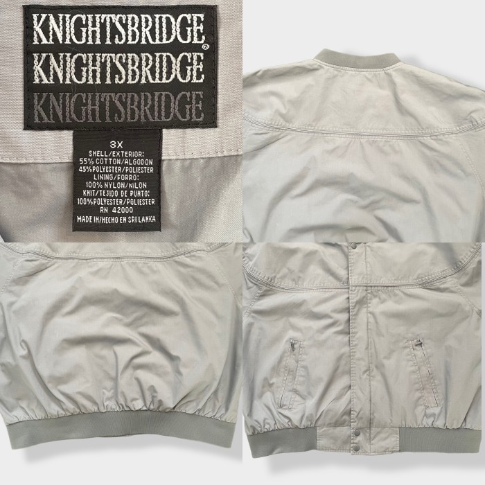 【KINGHTSBRIDGE】ダービージャケット ブルゾン 3X 極太アーム | Vintage.City ヴィンテージ 古着