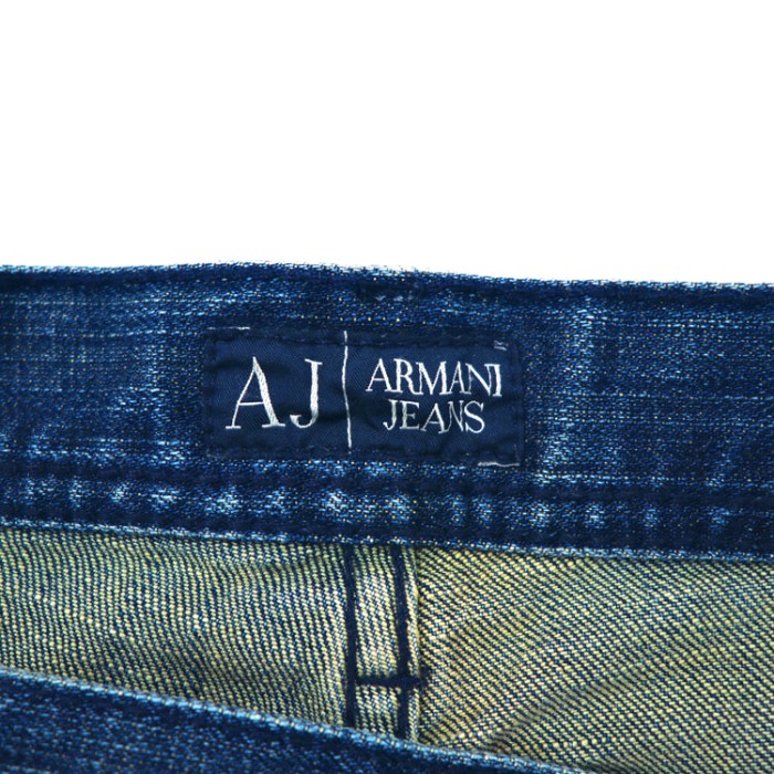 ARMANI JEANS デニムパンツ 34 ブルー ロゴペイント | Vintage.City ヴィンテージ 古着