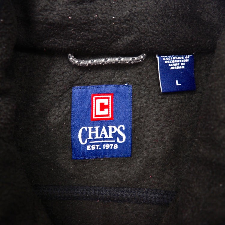 CHAPS フリースジャケット L ブラック ポリエステル 90年代