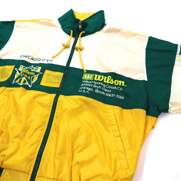WILSON ナイロンジャケット L イエロー ヒットユニオン社製 90年代