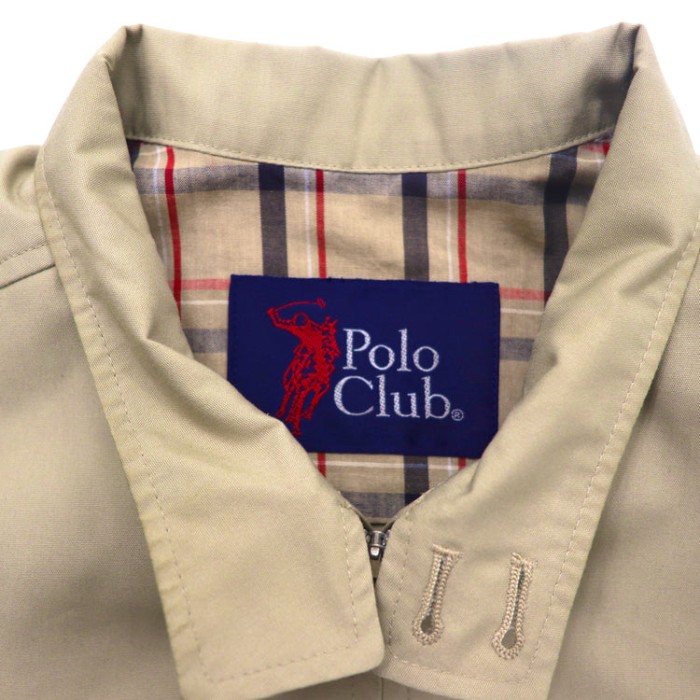 POLO CLUB スイングトップ S ベージュ ポリエステル 日本製 | Vintage.City ヴィンテージ 古着