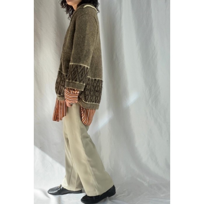 knit zipper cardigan | Vintage.City ヴィンテージ 古着