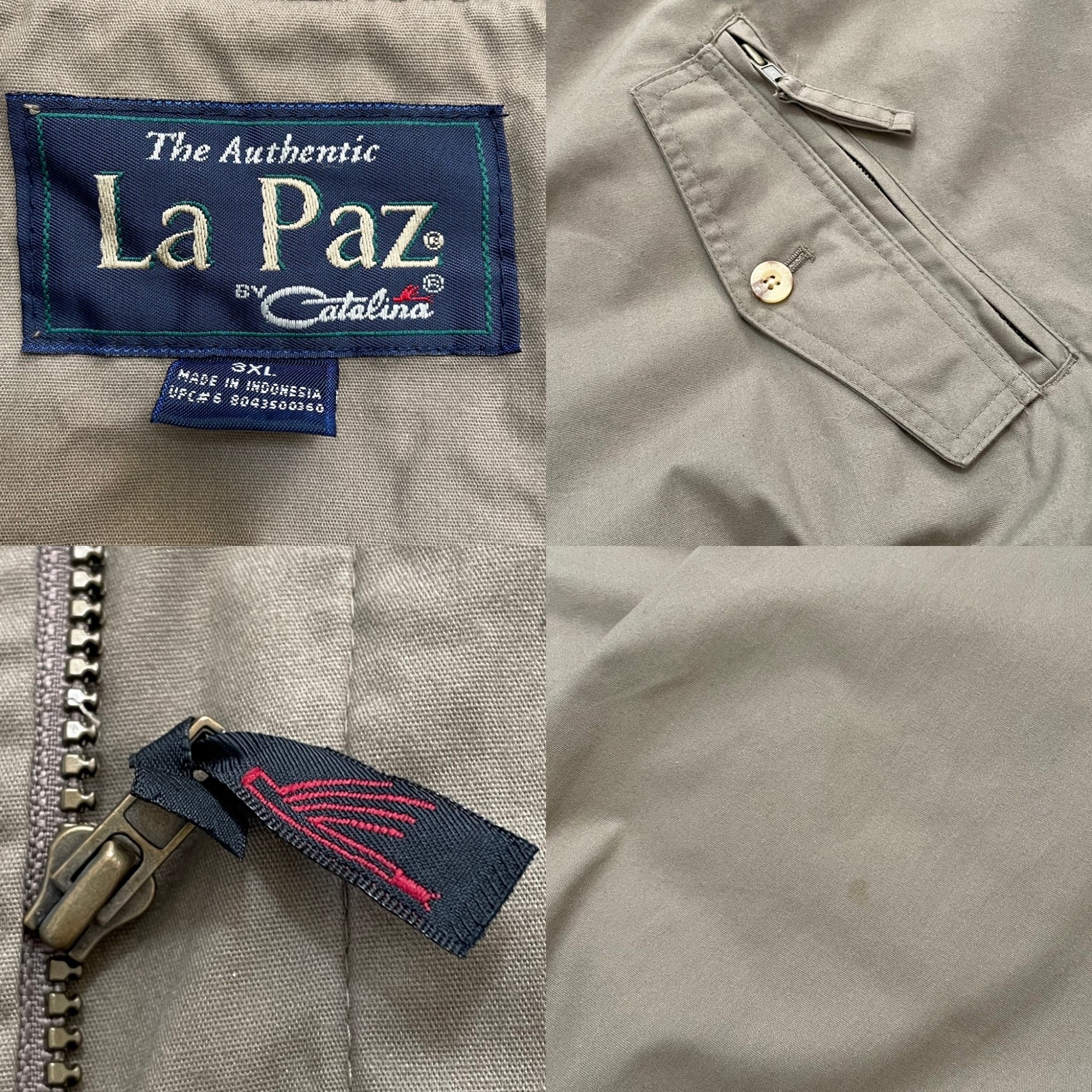 【La Paz】90s ダービージャケット ブルゾン 3XL 極太アーム 古着