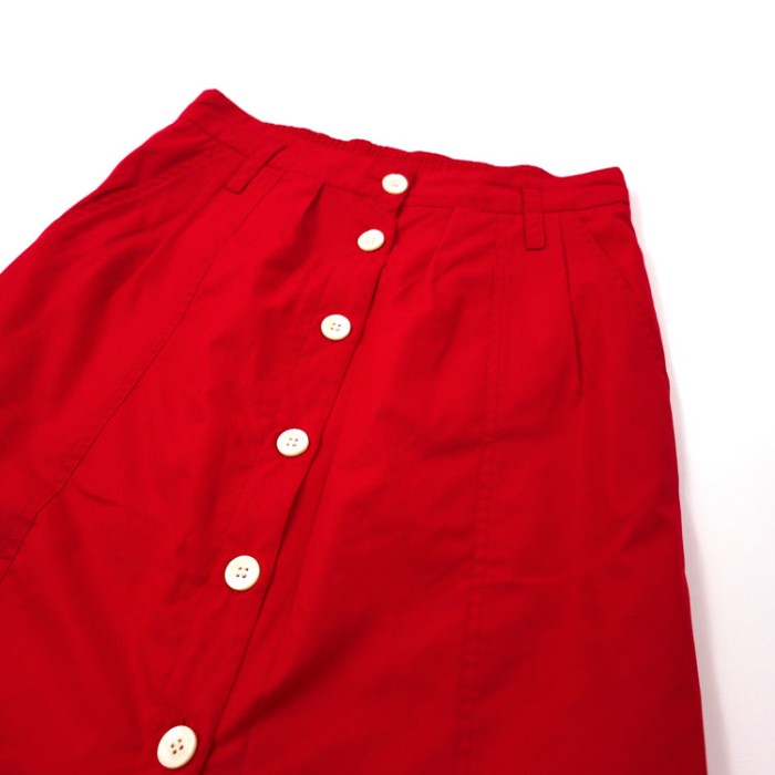 A.P.C. フロントボタンスカート 34 レッド コットン チュニジア製 | Vintage.City ヴィンテージ 古着
