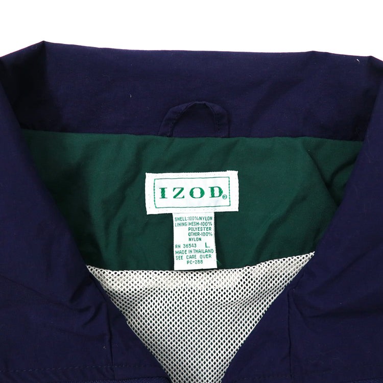IZOD ビッグサイズ ナイロンジャケット L マルチカラー 90年代